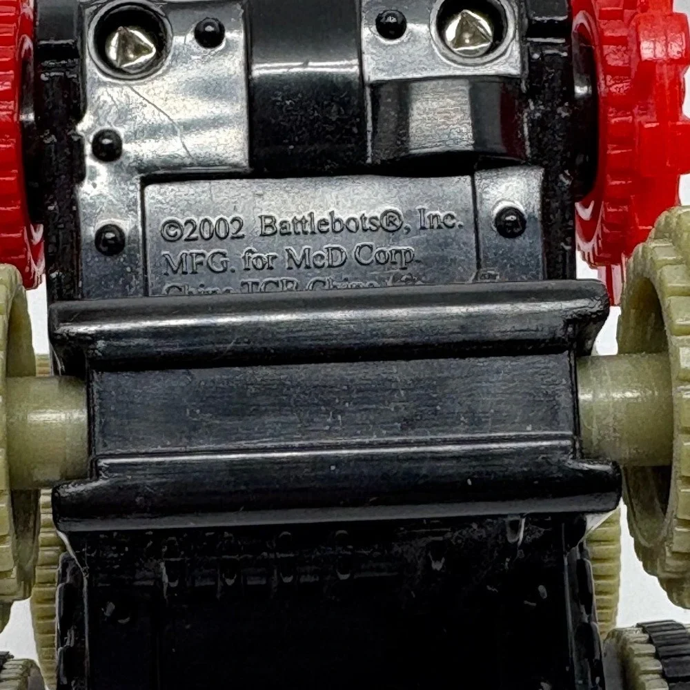 Battlebots‎ McDonalds Toy Car 2002 Collectible Red Wheels Pullback Car